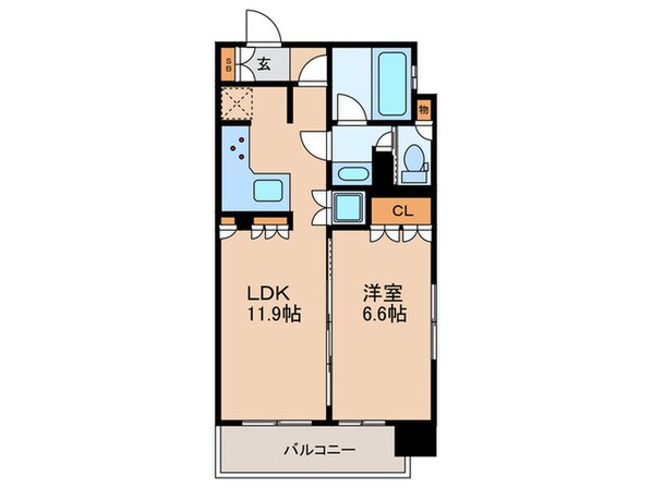 リ－ガル南堀江(702)の物件間取画像